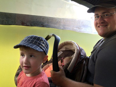 On our 2nd full day on the riviera, we decided to go to St. Maxime and check out the Aquascope, taking les Bateaux verts, the only ferry to cross the Golf