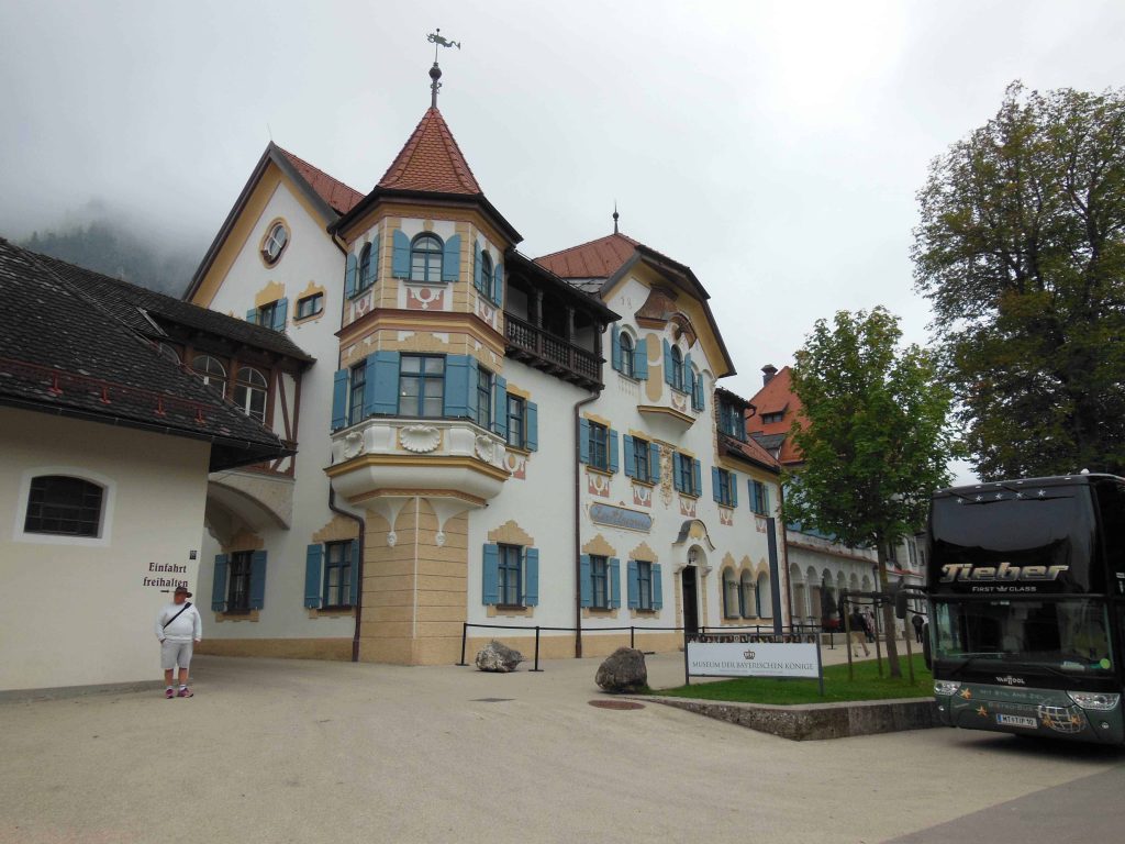 walking towards Hohenschwangau castle Schwangau