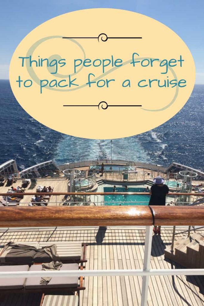 We have compiled a list of things people often forget to bring for their cruise vacation, in hopes that this will help you remember!