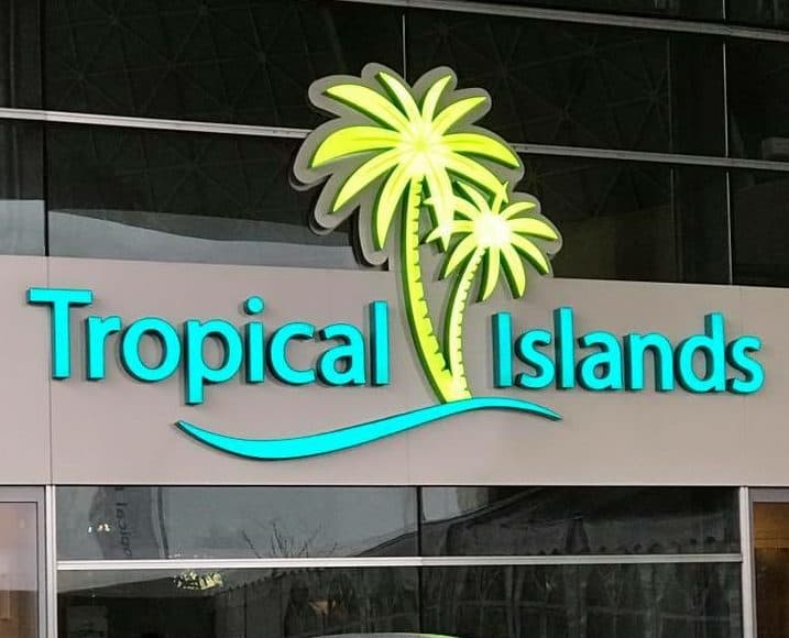 Tropical Islands Berlin Resort was just the winter vacation we needed; Tropical sea, Lagoon, and Rainforest outside our hotel room. 