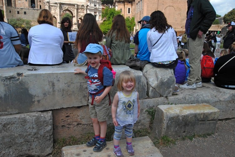 A private guided tour of the Colosseum can come with a price tag, but when traveling Rome with kids some things just need to be done