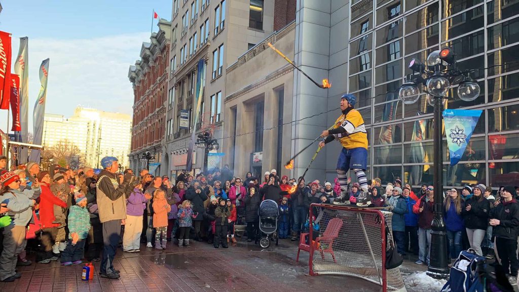 Winterlude in Ottawa is the ultimate Canadian winterfest. Guide to how to explore and enjoy Winterlude, including best foods to eat and festival activities. #Canada #winter #snowplay